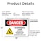 Signmission Suspended Load Authorized Personnel Only Danger Sign, Plastic, 18in W x 12in L, 2PK OS-2PACK-DS-P-1218-L-1783 - alternate 6